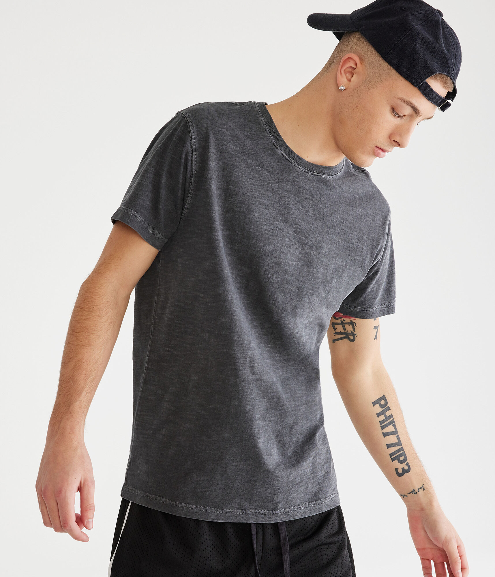 Slub Washed Crew Tee
