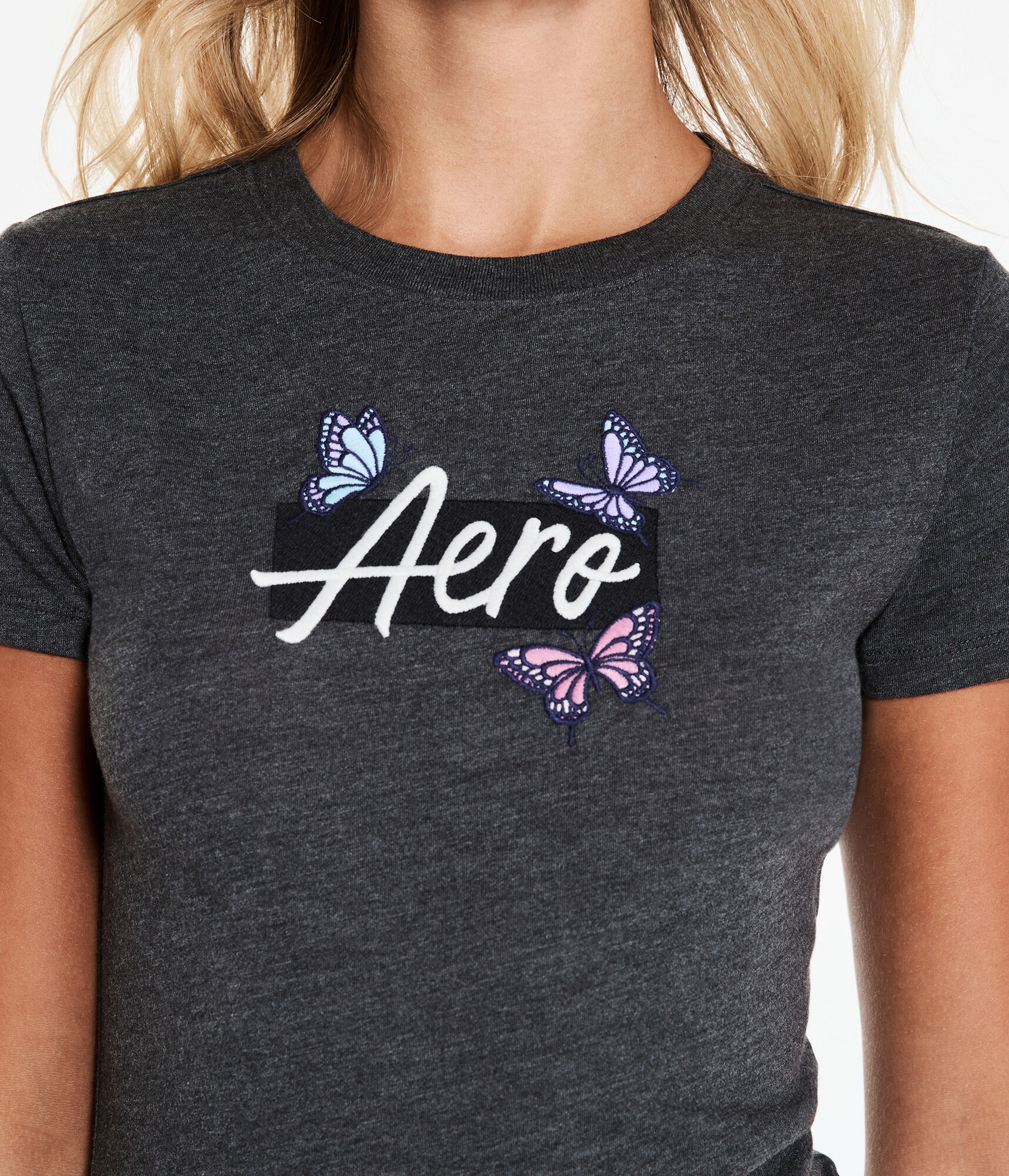 Aero Script Butterfly Graphic Tee