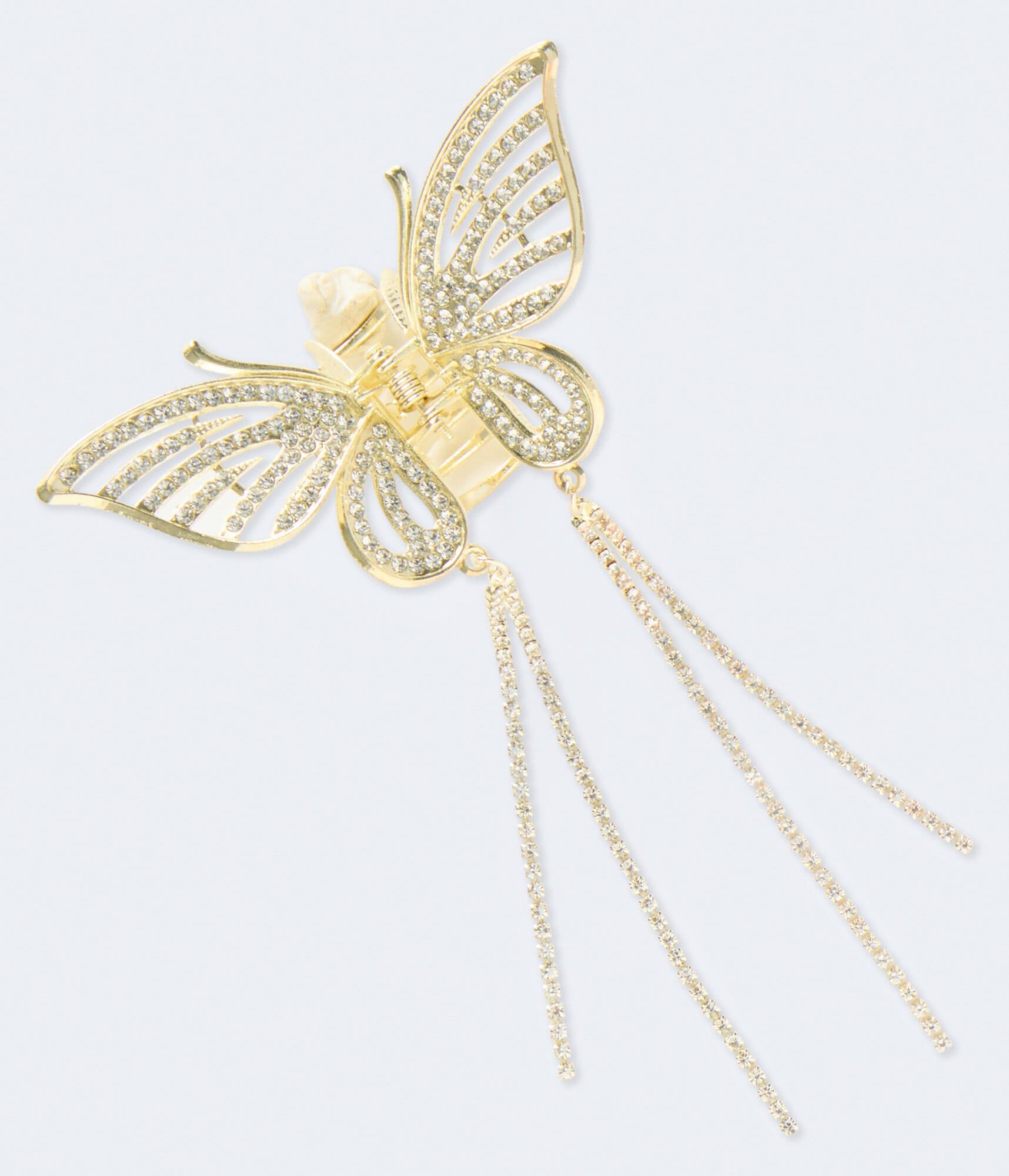 Butterfly Rhinestone Claw Hair Clip