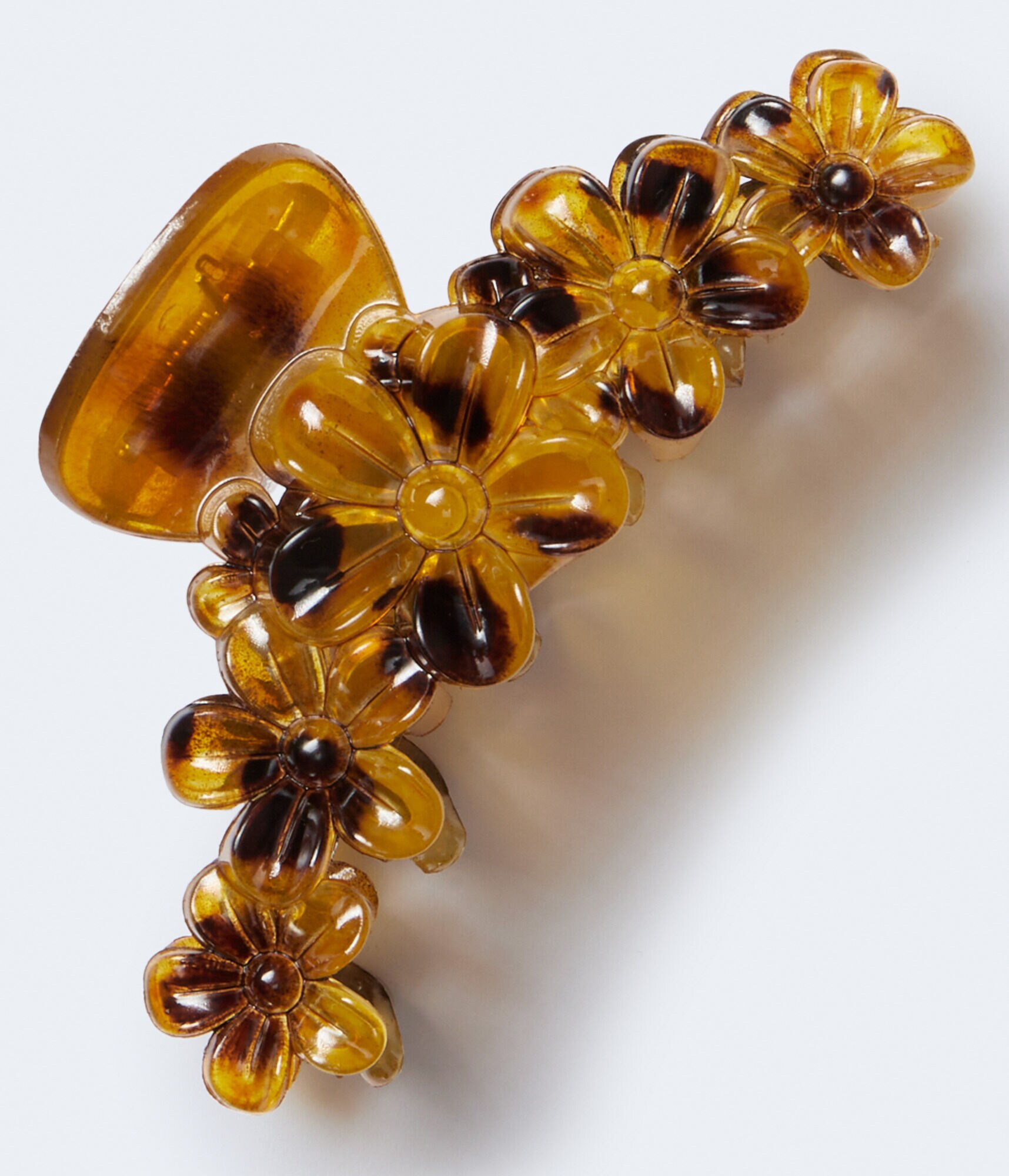 Tortoiseshell Floral Claw Hair Clip