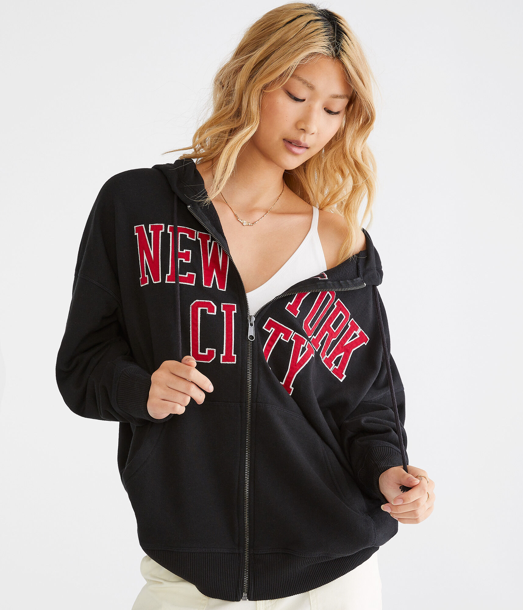 New York City Oversized Full-Zip Hoodie
