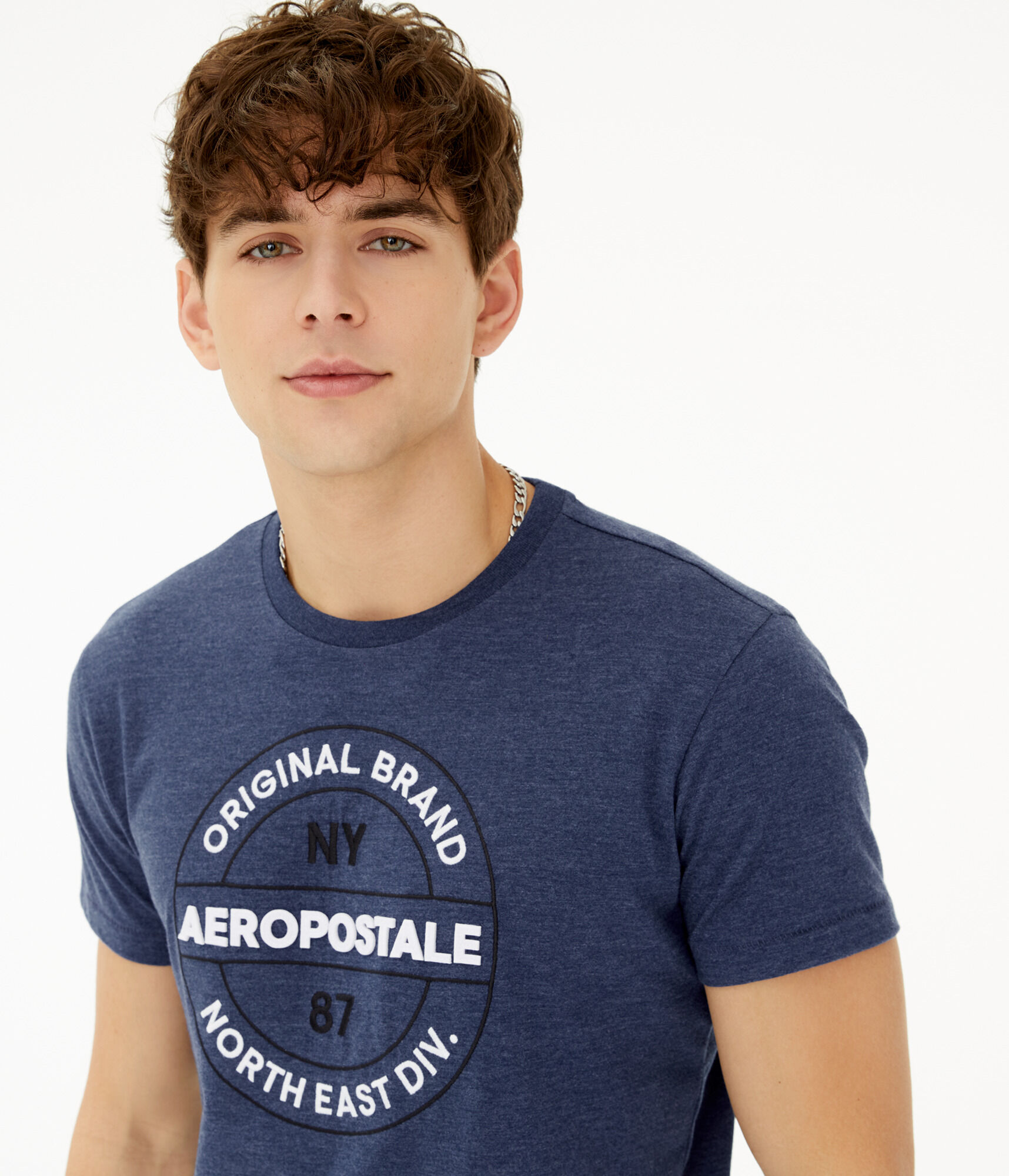 Aeropostale North East Circle Appliqu&eacute; Graphic Tee***