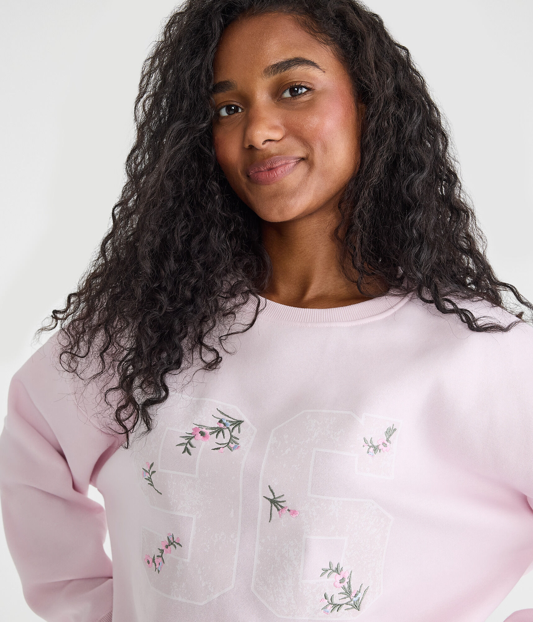 Cloud Soft Floral 96 Oversized Crew Sweatshirt