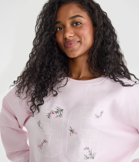 Cloud Soft Floral 96 Oversized Crew Sweatshirt Cloud Soft Floral 96 Oversized Crew Sweatshirt