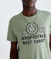 Aeropostale West Coast Appliqué Graphic Tee