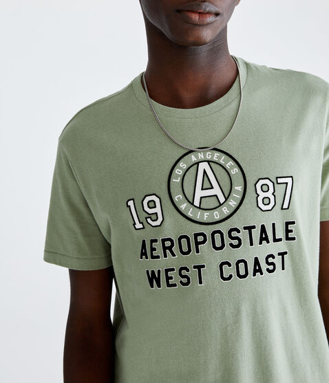 Aeropostale West Coast Appliqué Graphic Tee Aeropostale West Coast Appliqué Graphic Tee