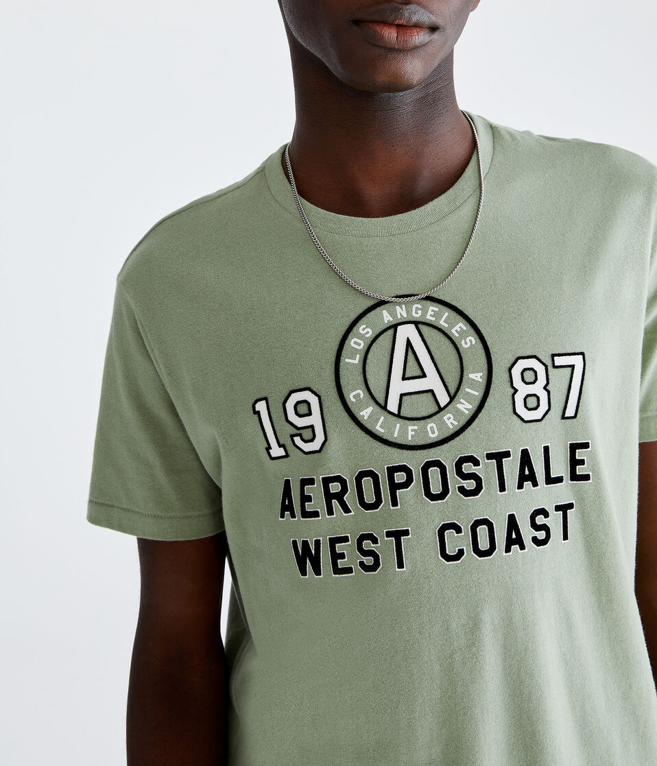 Aeropostale West Coast Appliqué Graphic Tee
