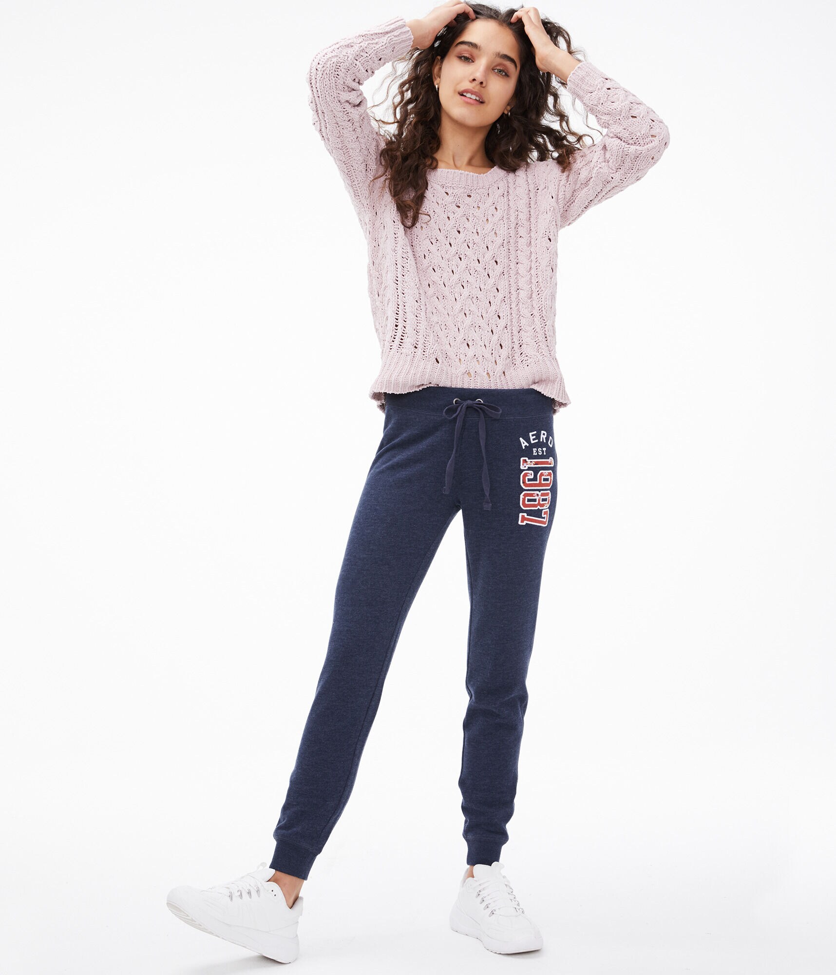 Floral Logo Jogger Sweatpants