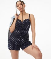 Polka Dot Tie-Back Romper