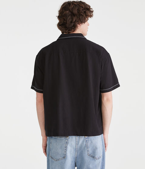 Floral Boxy Linen Camp Shirt Floral Boxy Linen Camp Shirt