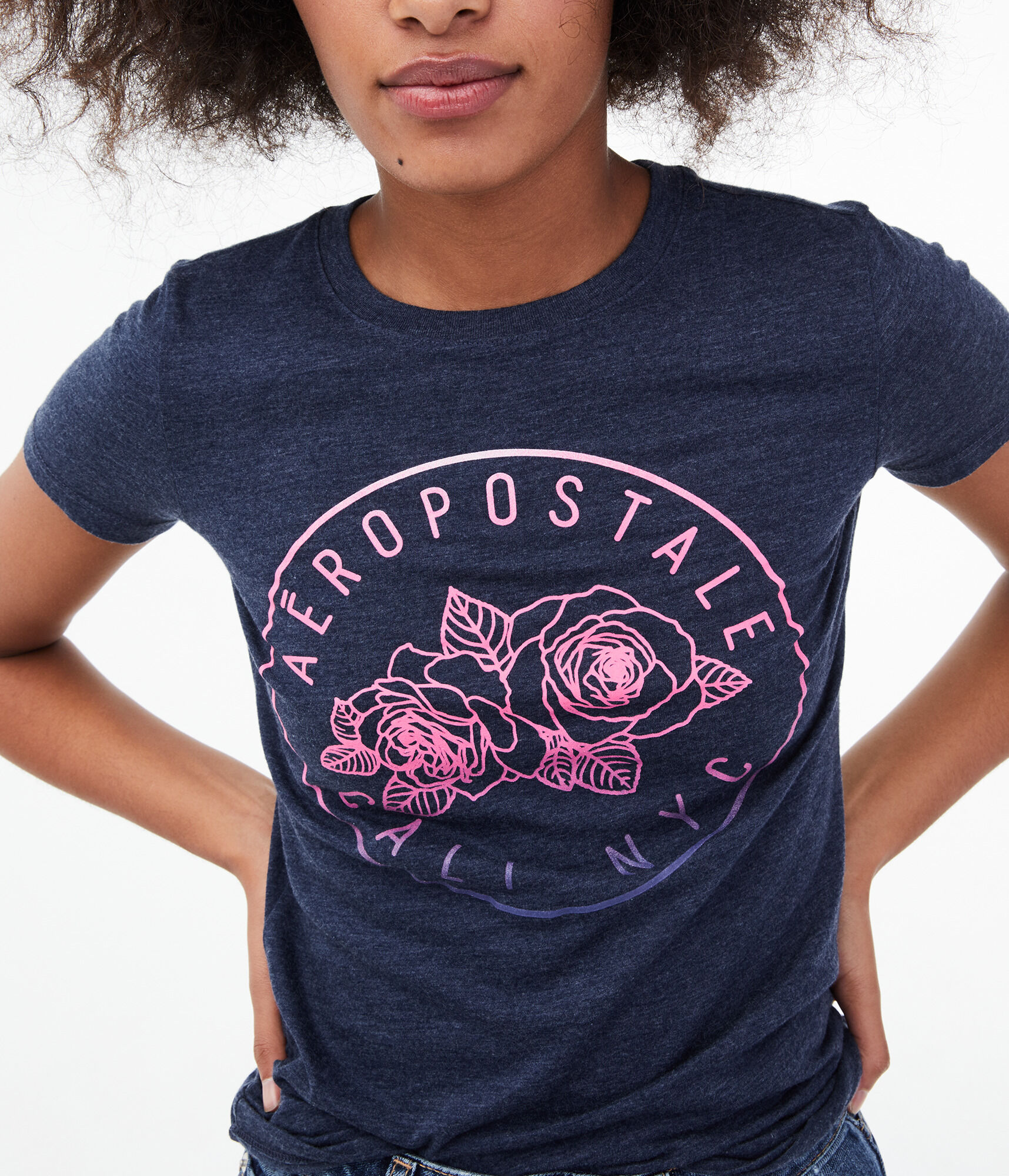 Aero Floral Circle Graphic Tee