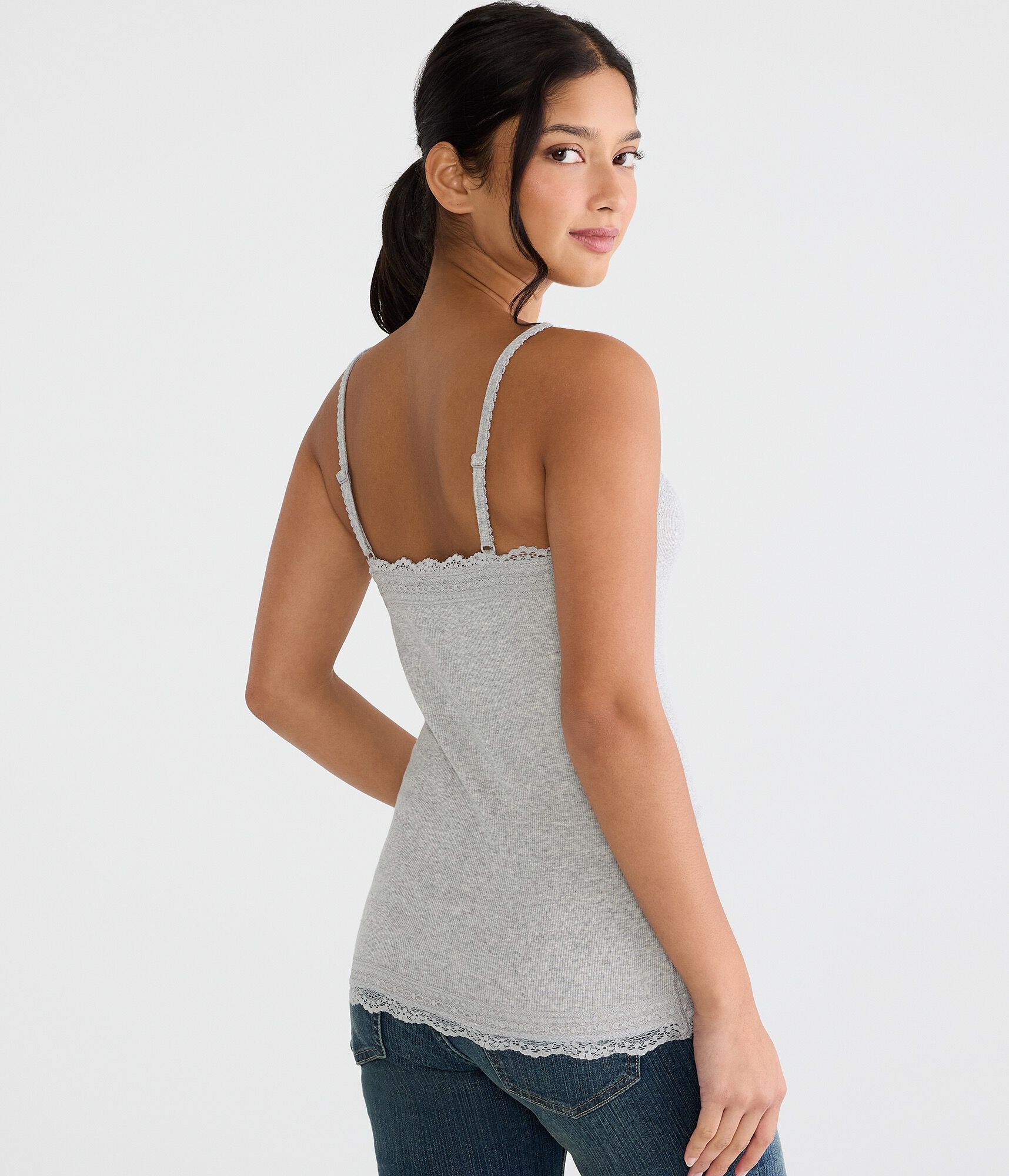 Y2K Lace Scoop-Neck Cami