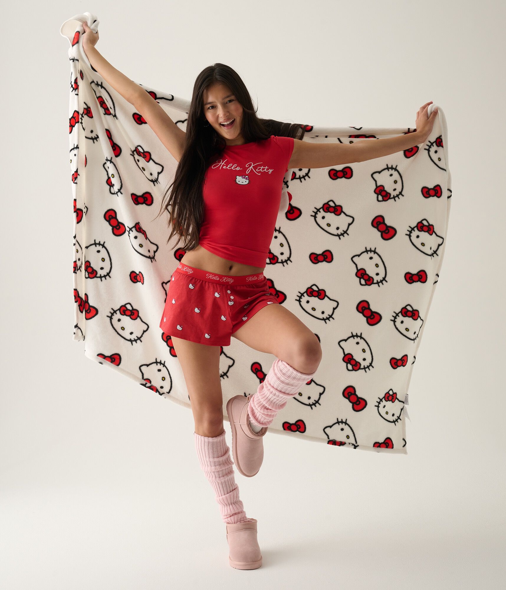 Hello Kitty Faces Sleep Boxers