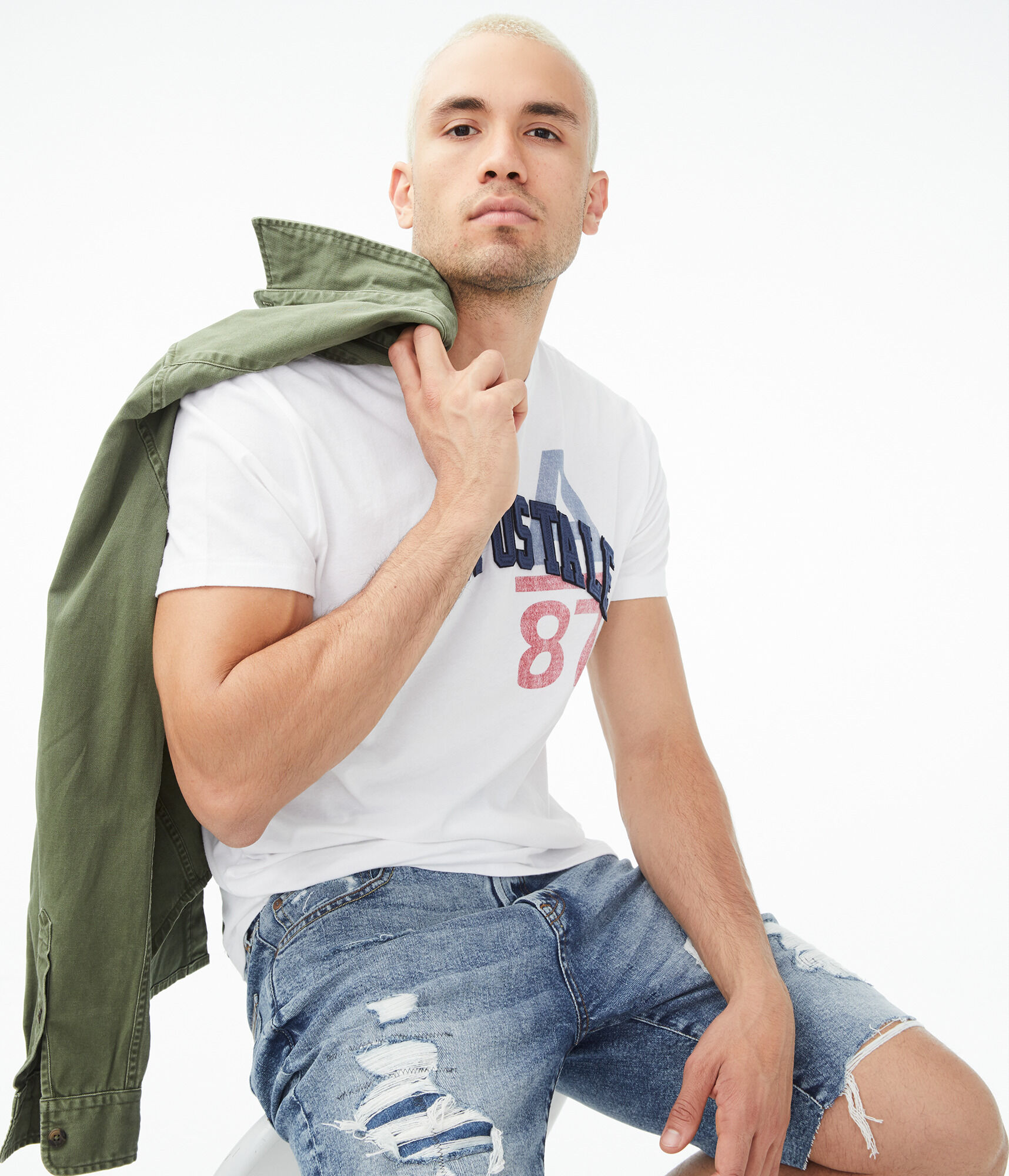 Aeropostale Arch Logo Graphic Tee