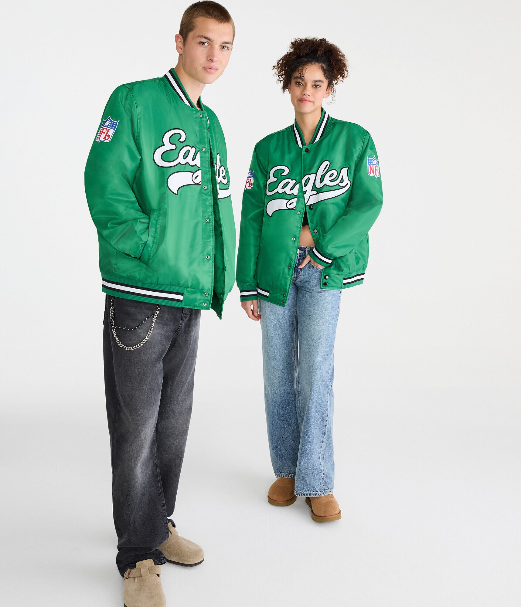 Philadelphia Eagles Satin Bomber Jacket