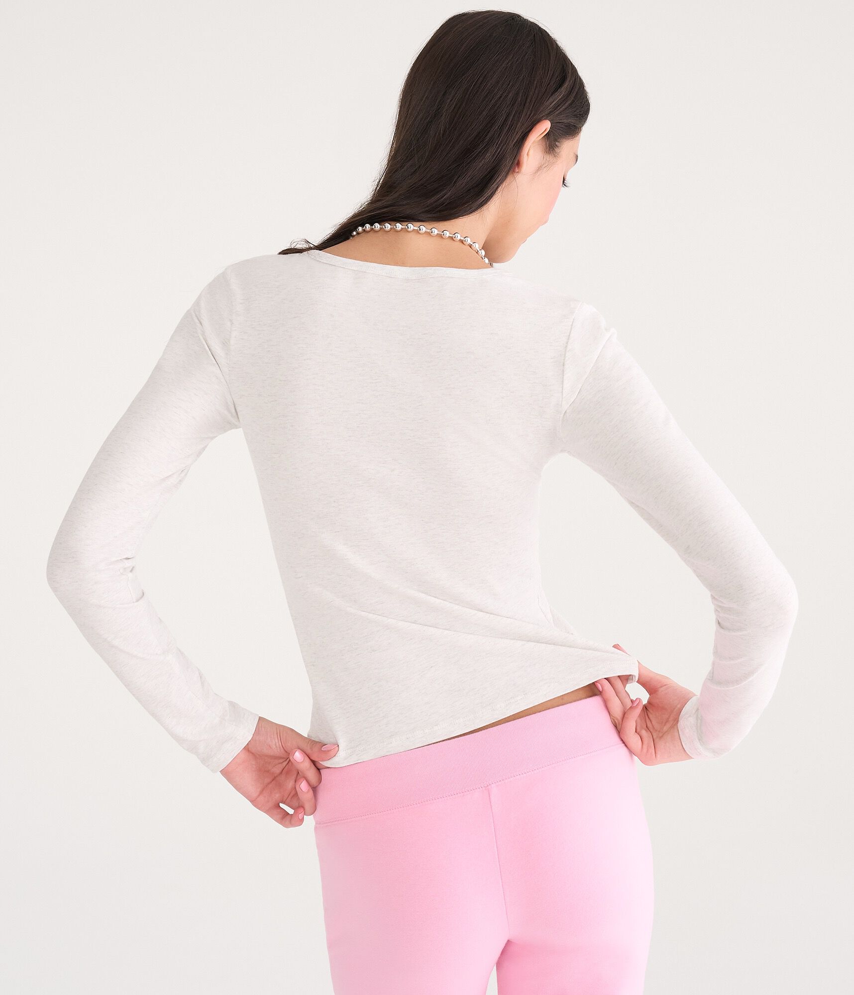Long Sleeve Snoopy Scarf Sleep Henley