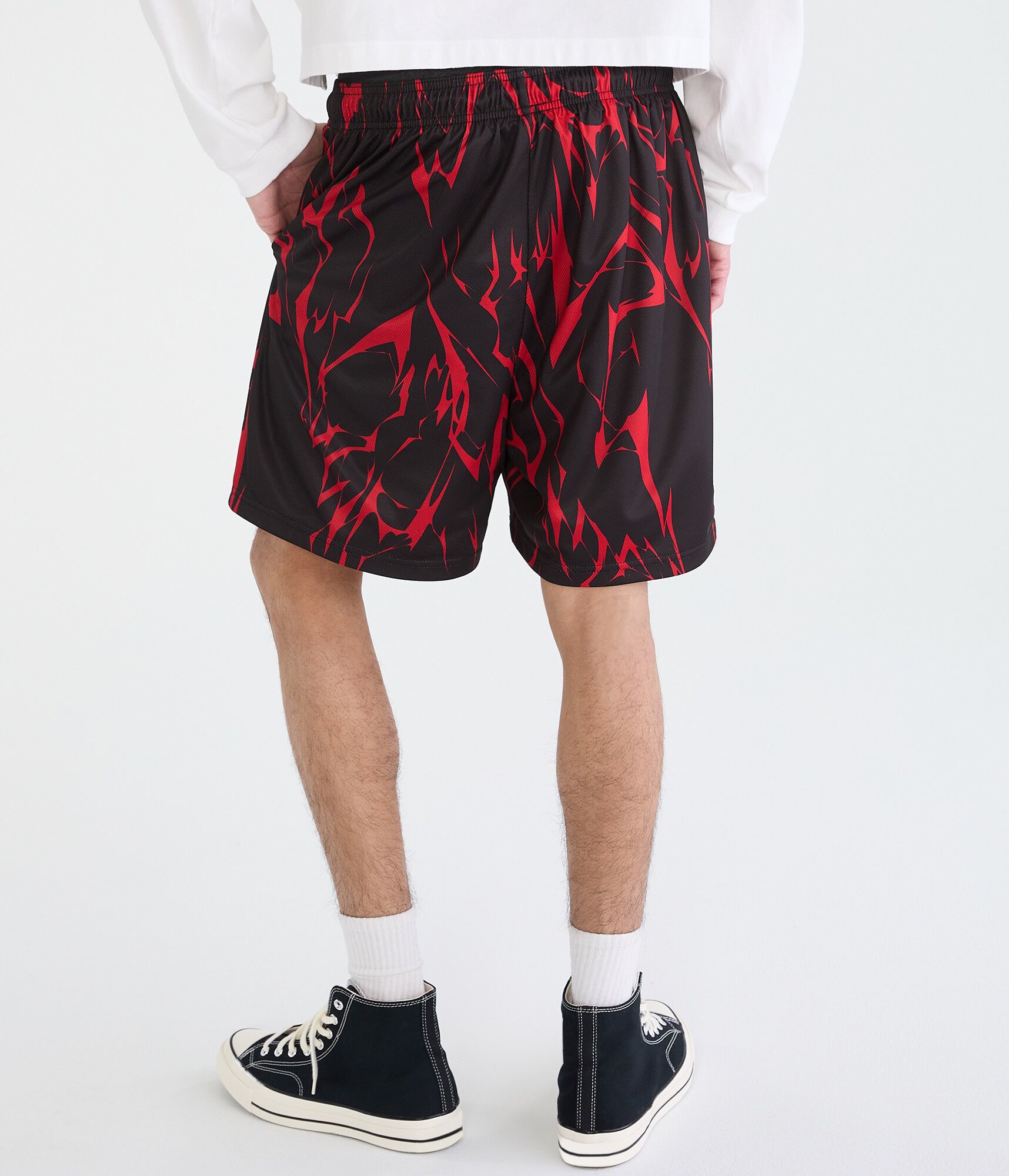 WWE The Rock Bull Logo Mesh Shorts