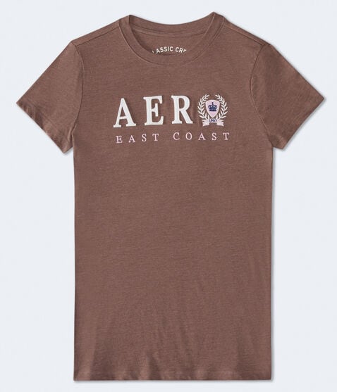 Aero East Coast Crest Appliqué Graphic Tee Aero East Coast Crest Appliqué Graphic Tee