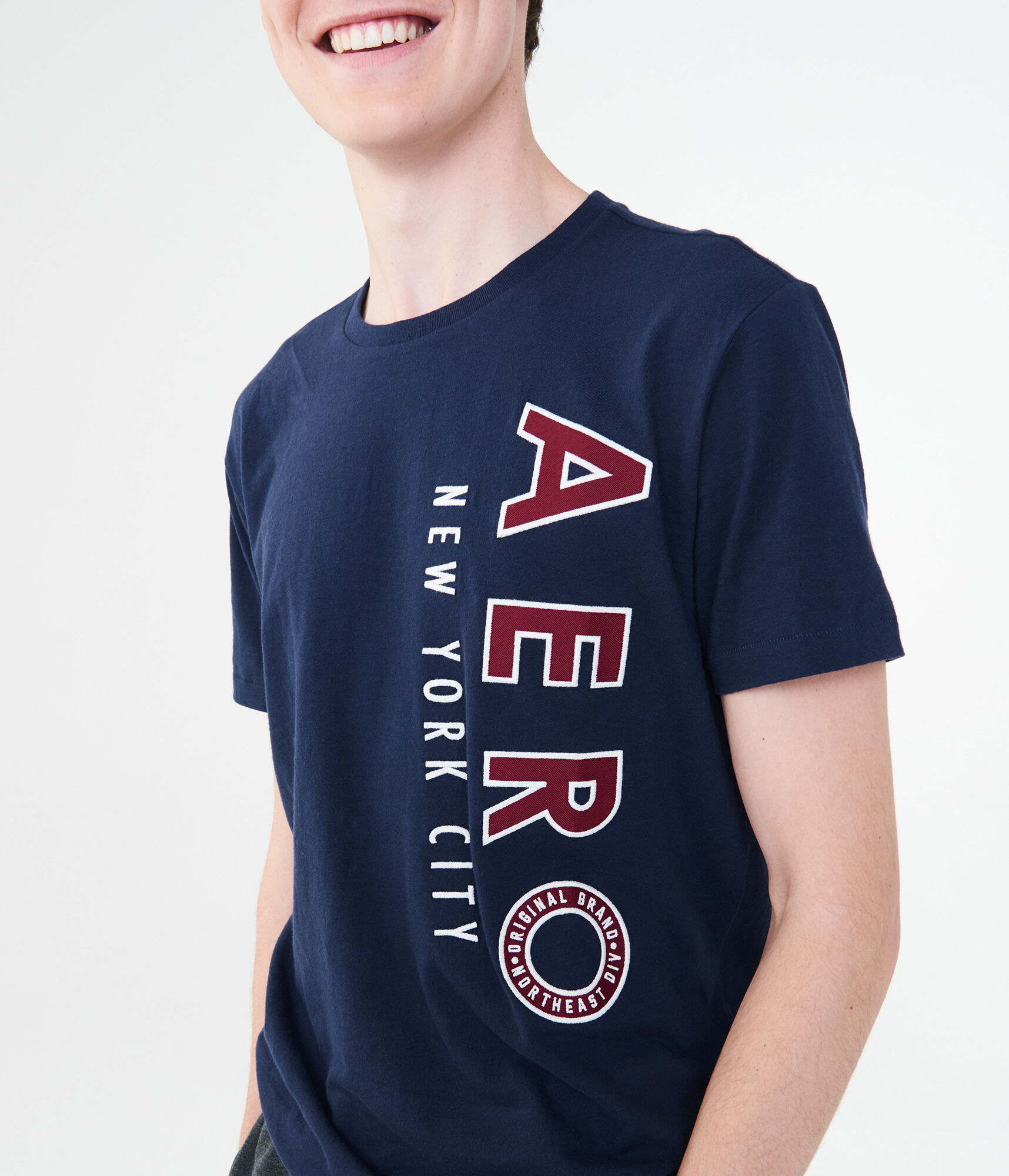 Vertical Aero New York Logo Graphic Tee