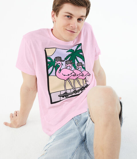 Flamingo Trio Graphic Tee Flamingo Trio Graphic Tee