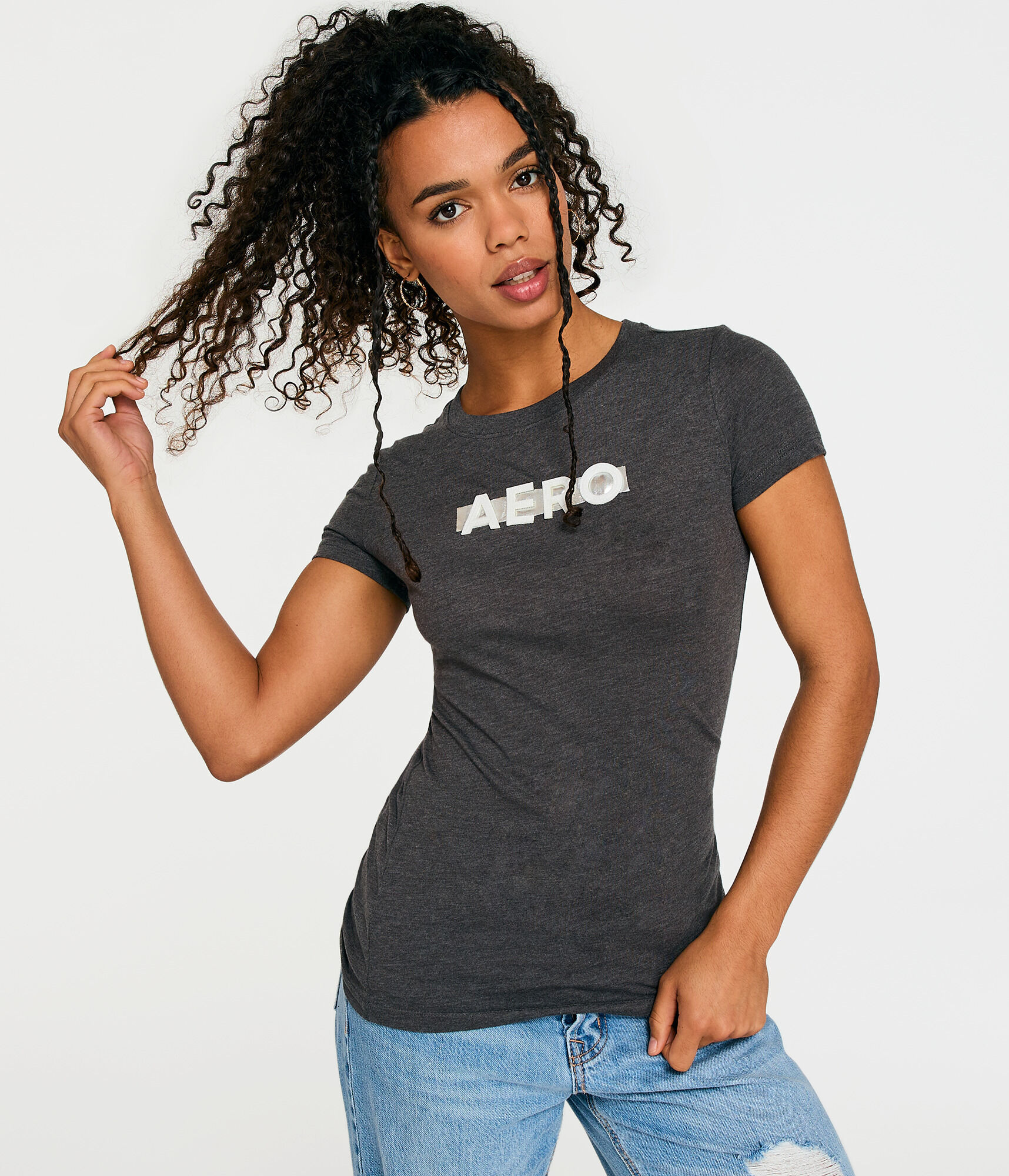 Aero Box Logo Foil Appliqu&eacute; Graphic Tee