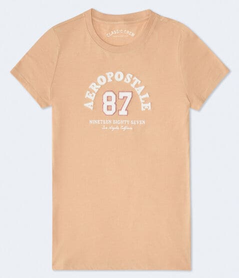 Aeropostale 87 Arch Appliqué Graphic Tee Aeropostale 87 Arch Appliqué Graphic Tee