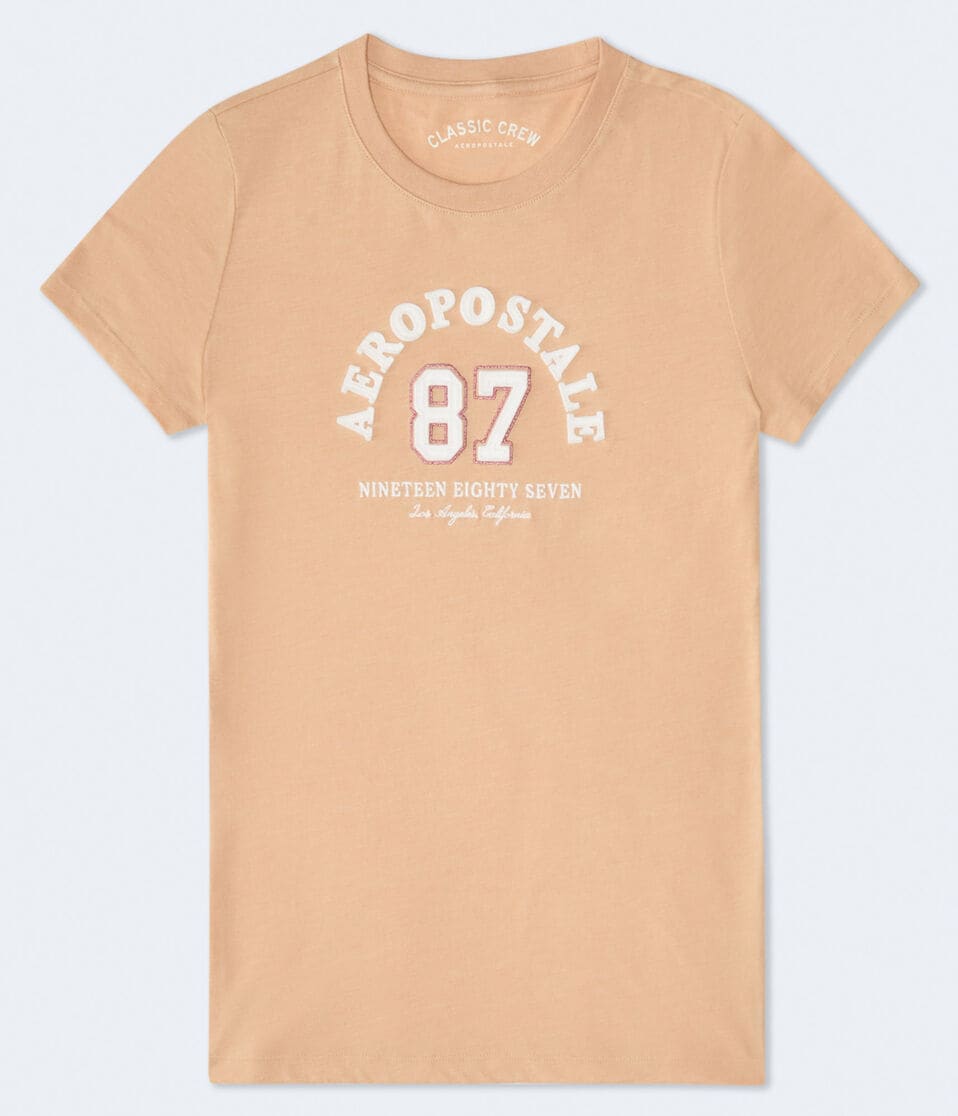 Aeropostale 87 Arch Appliqué Graphic Tee