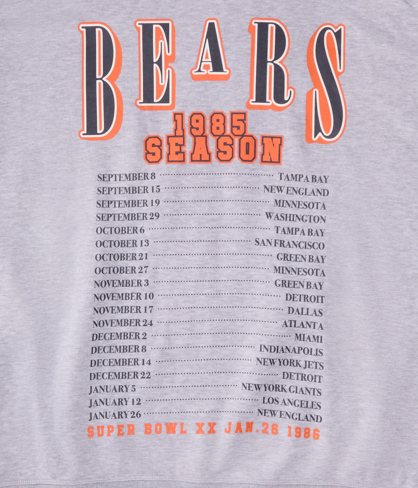 Chicago Bears 1985 Season Pullover Hoodie