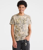 NYC Forest Camo Appliqué Graphic Tee
