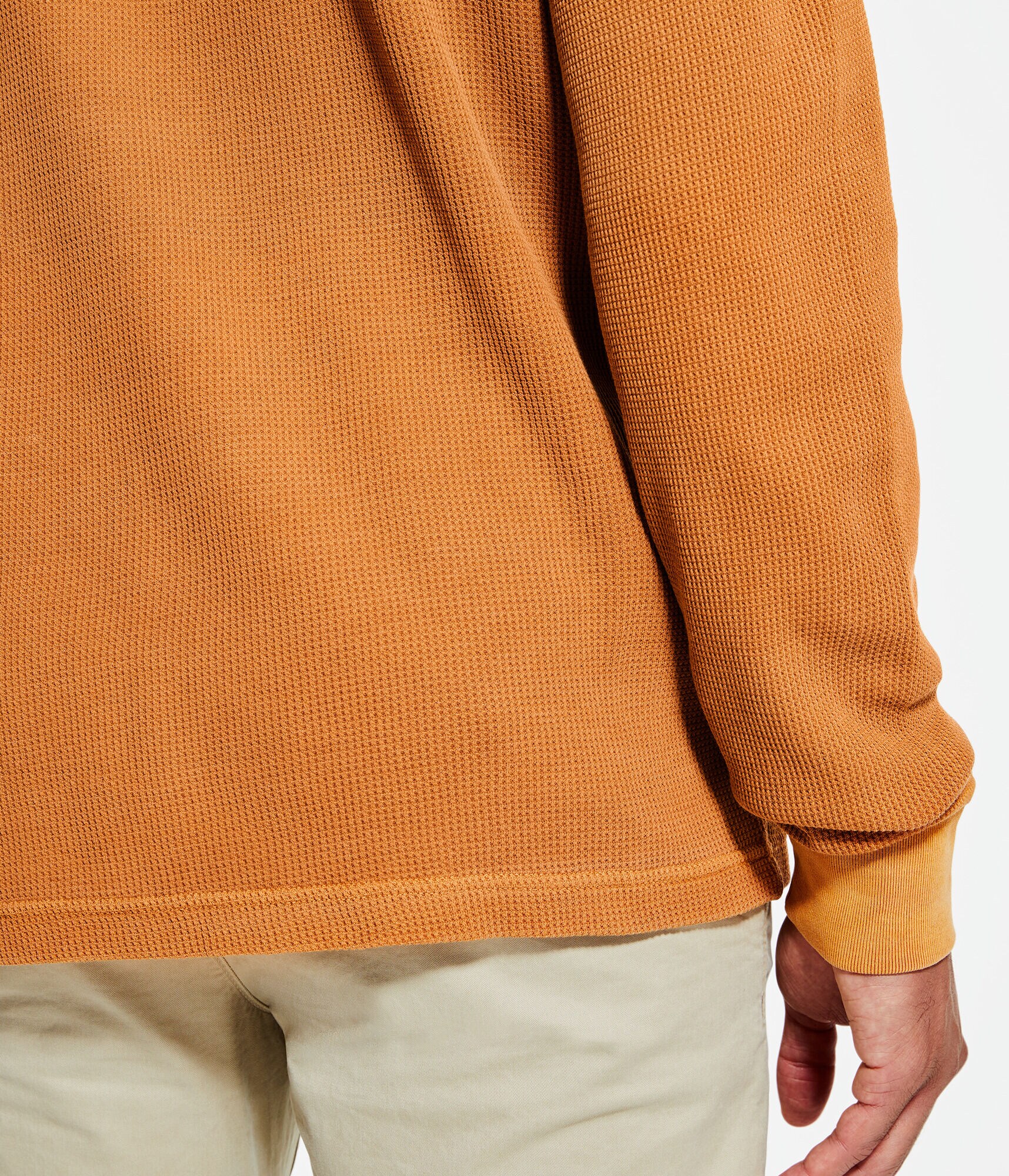 Long Sleeve Acid Wash Thermal Crew Tee