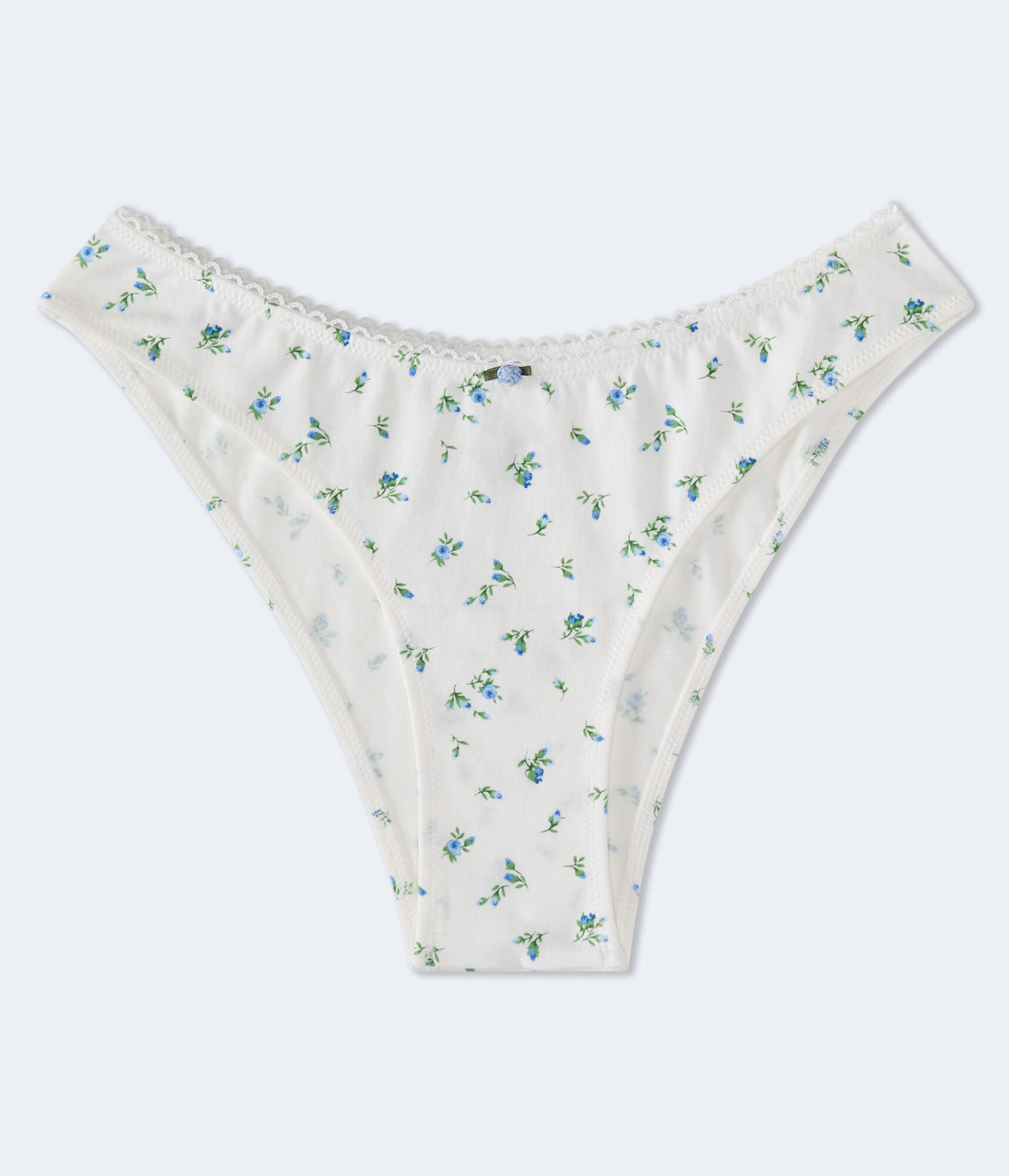 Printed Picot-Trim Cheeky