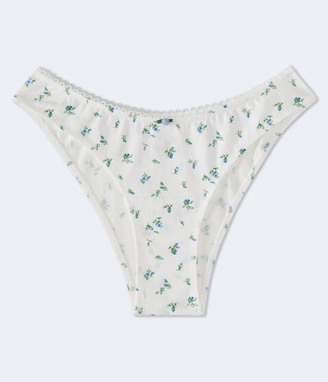 Printed Picot-Trim Cheeky Printed Picot-Trim Cheeky