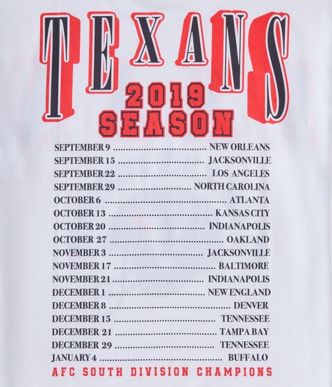 Houston Texans Division Champs Boxy Graphic Tee Houston Texans Division Champs Boxy Graphic Tee