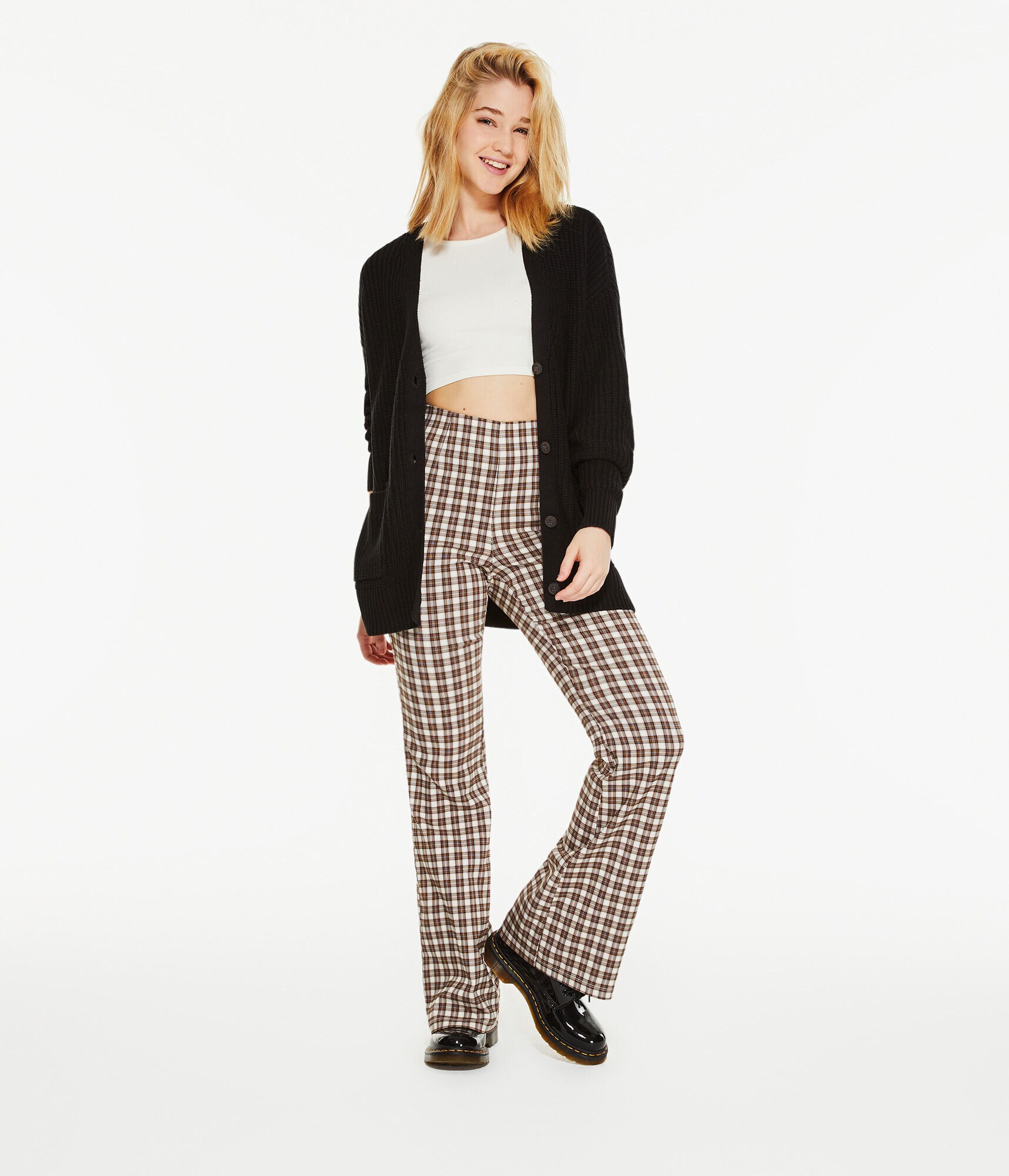 Ribbed Oversized V-Neck Cardigan