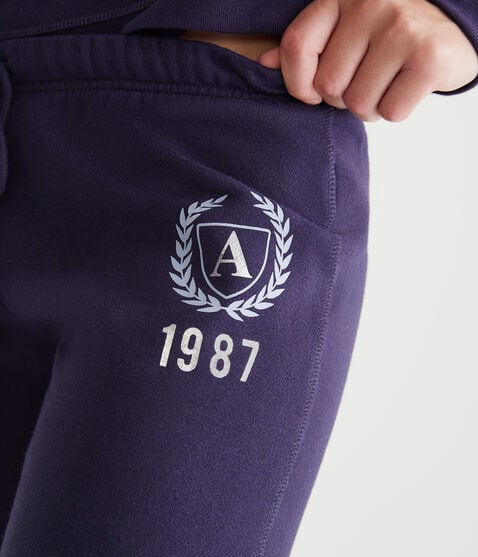 Letter Crest Logo Jogger Sweatpants Letter Crest Logo Jogger Sweatpants