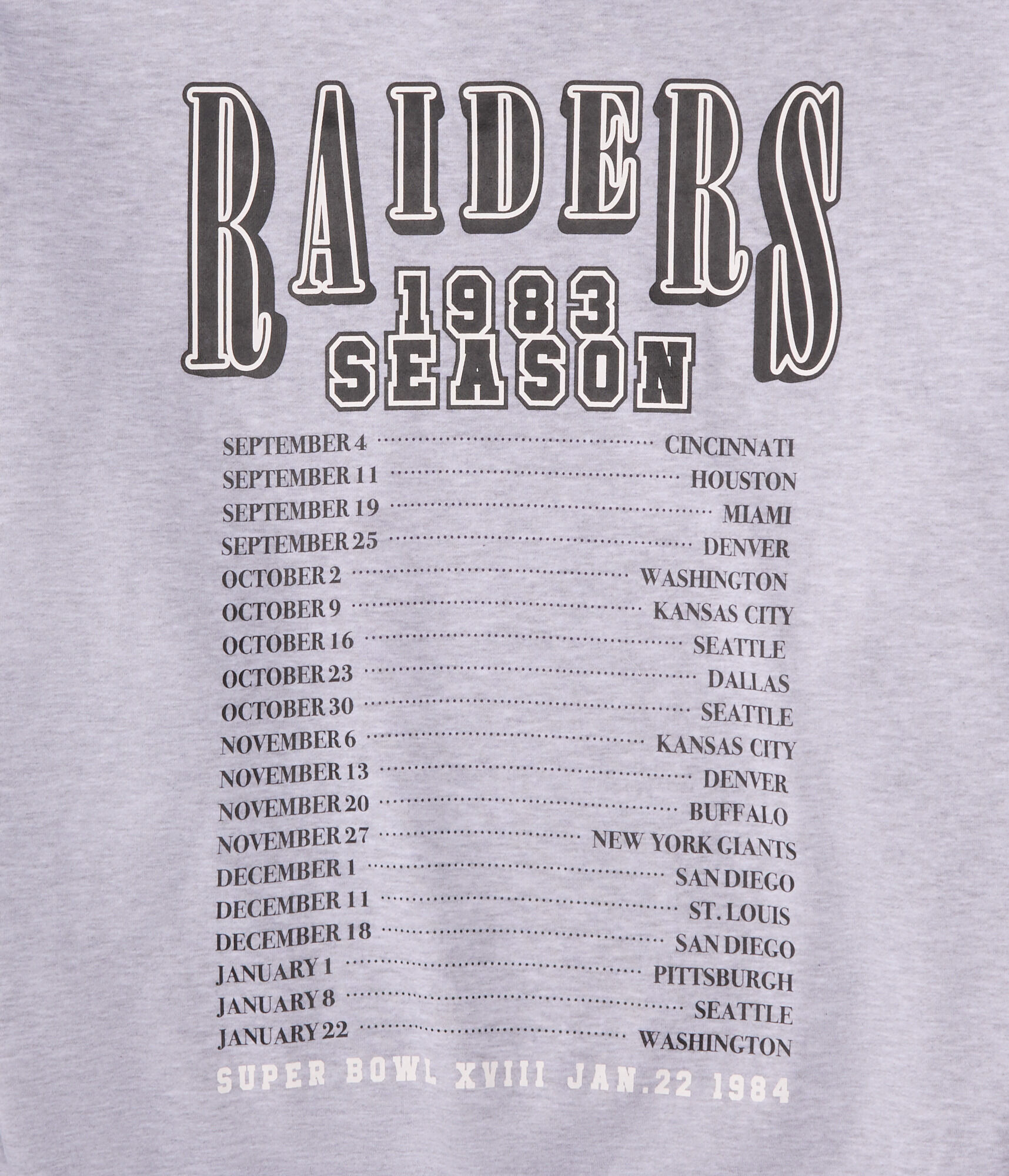 Los Angeles Raiders 1983 Season Pullover Hoodie
