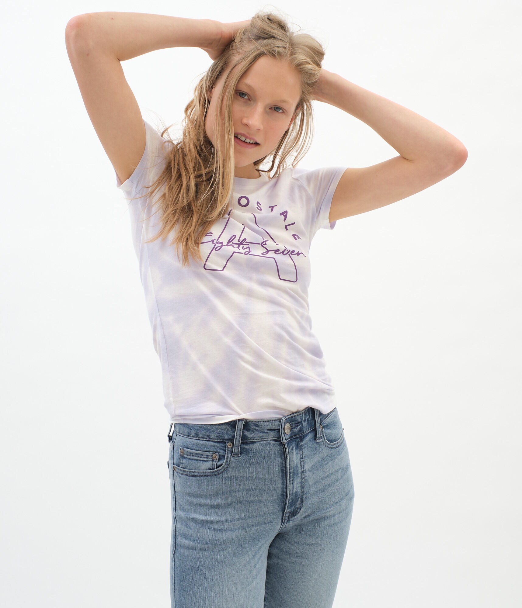 Large Letter Tie-Dye Graphic Tee