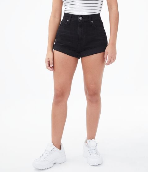 Real Denim High-Rise Mom Shorts