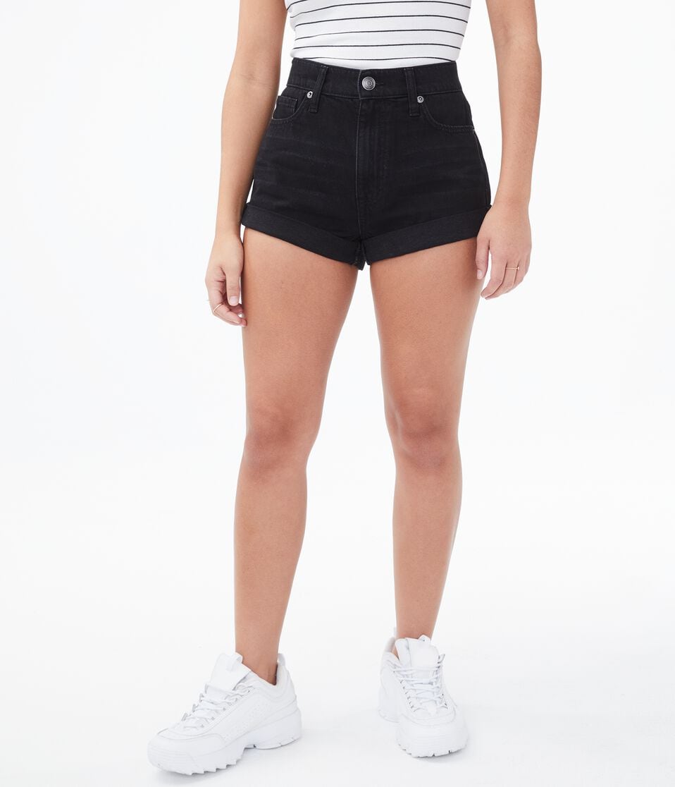 Real Denim High-Rise Mom Shorts
