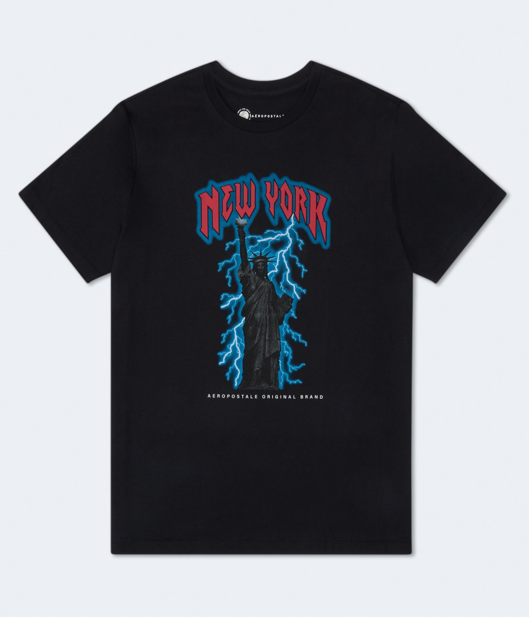 Aero Statue Of Liberty Lightning Graphic Tee