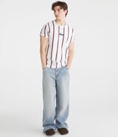 Aero Vertical Stripe Graphic Tee