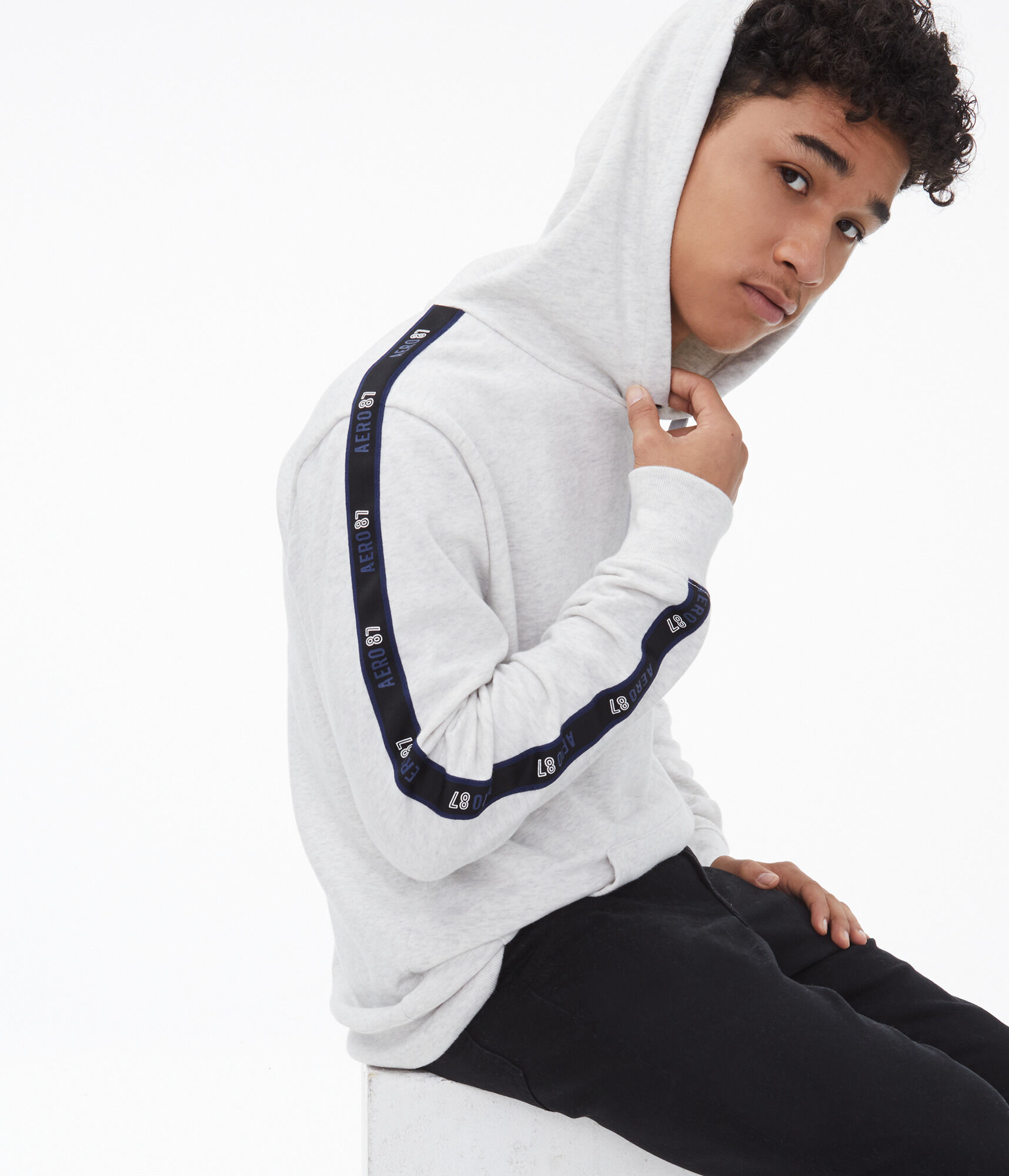 Retro Sport A87 Stripe Pullover Hoodie