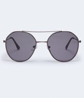 Rounded Geometric Top-Bar Sunglasses