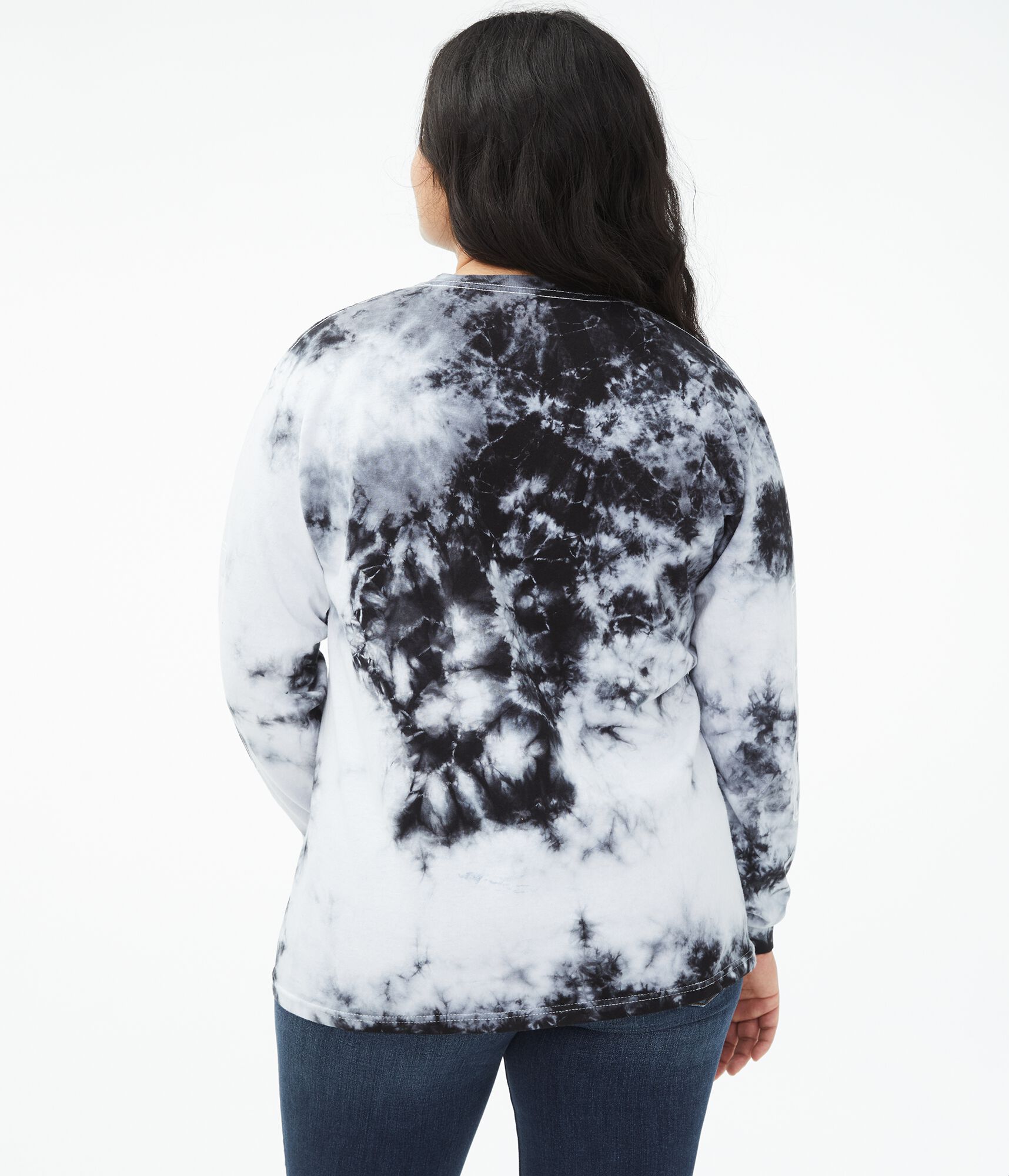Long Sleeve NASA Tie-Dye Boyfriend 
