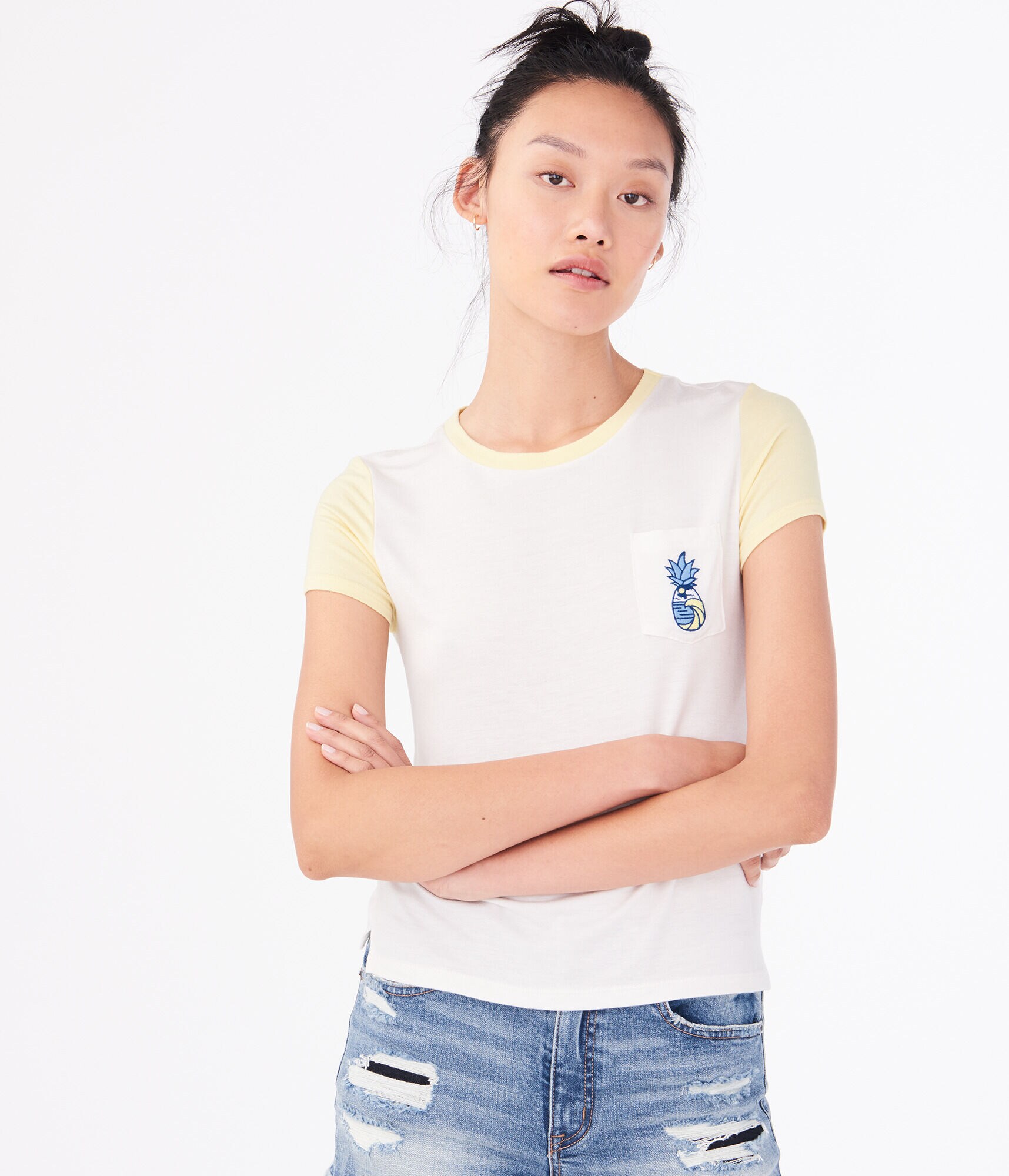 Seriously Soft Pineapple Graphic Girl Tee
