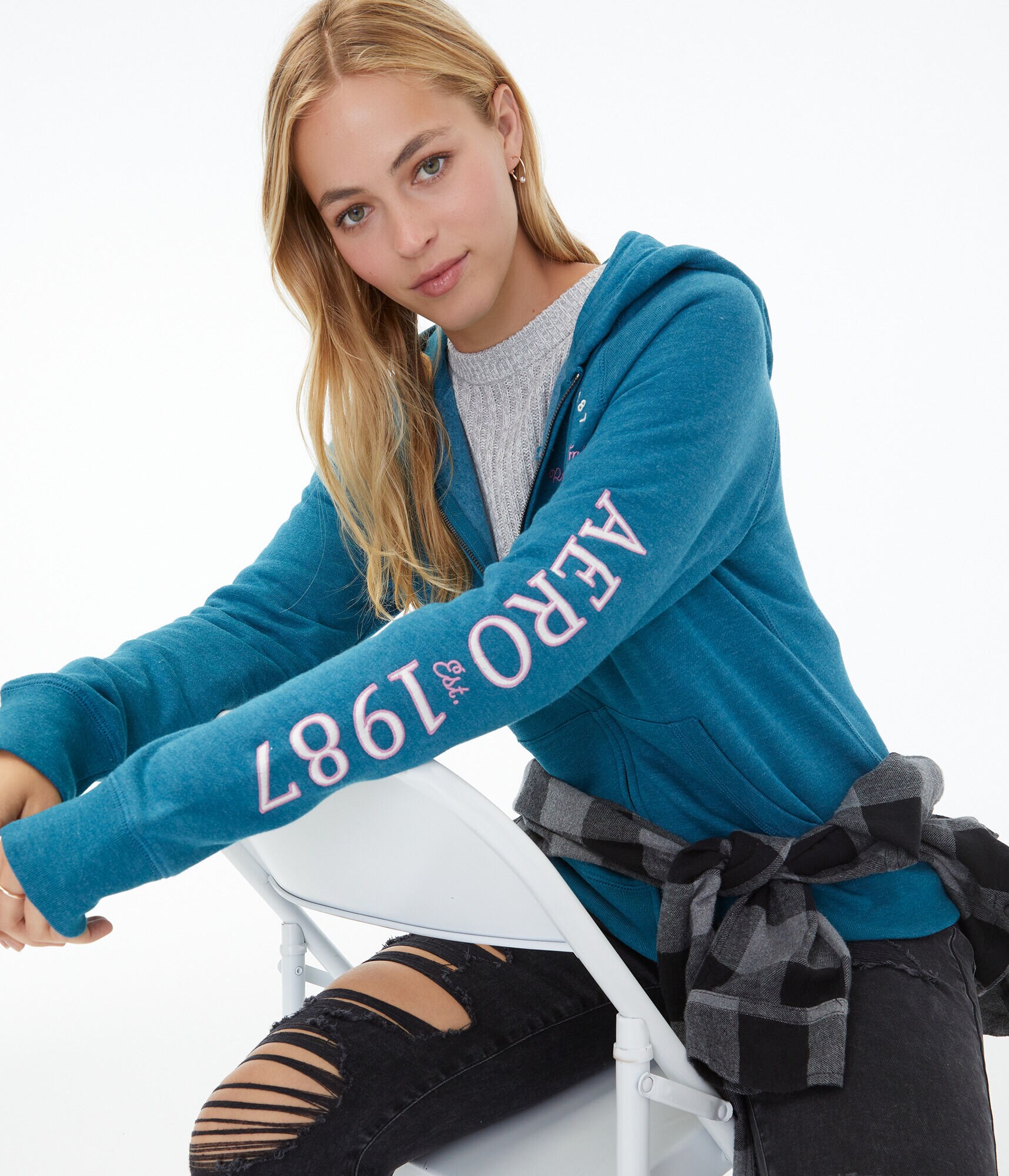 Aero 1987 NYC-Cali Full-Zip Hoodie