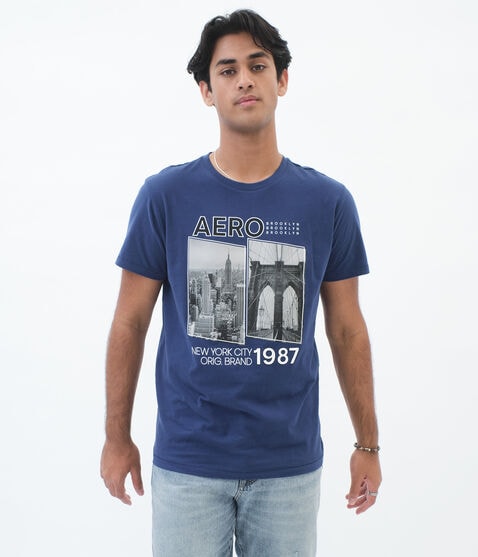 Aero NYC Bridges Graphic Tee Aero NYC Bridges Graphic Tee