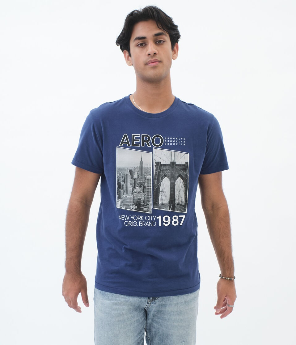 Aero NYC Bridges Graphic Tee