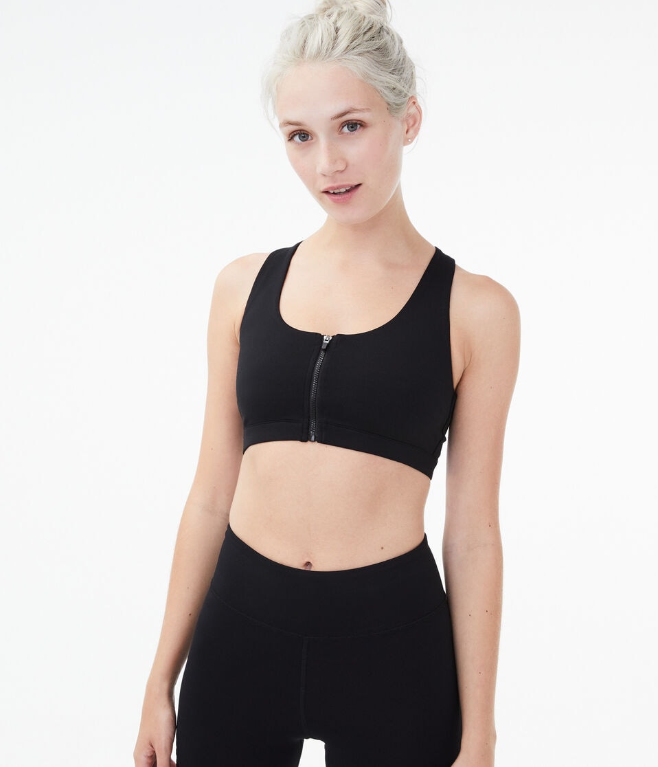 Zip-Front Sports Bra