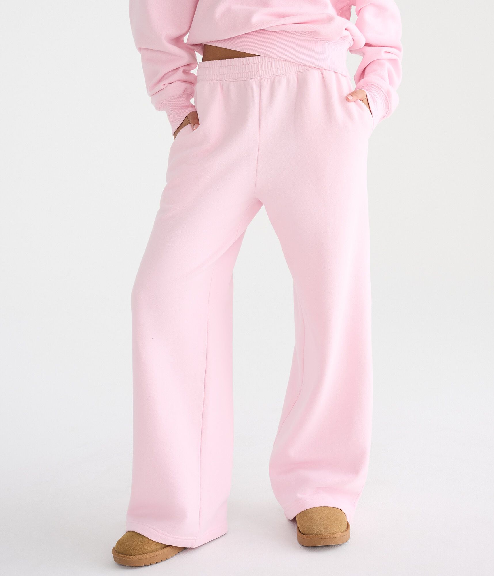 Cloud Soft Mid-Rise Wide Leg Sweatpants